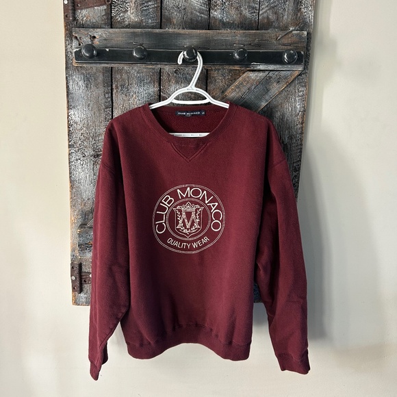 Club Monaco Other - Authentic Vintage Club Monaco Crewneck Burgundy
